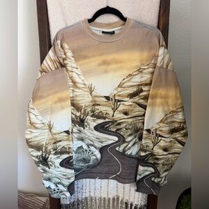 Scotch & Soda Beige Crewneck Sweatshirt